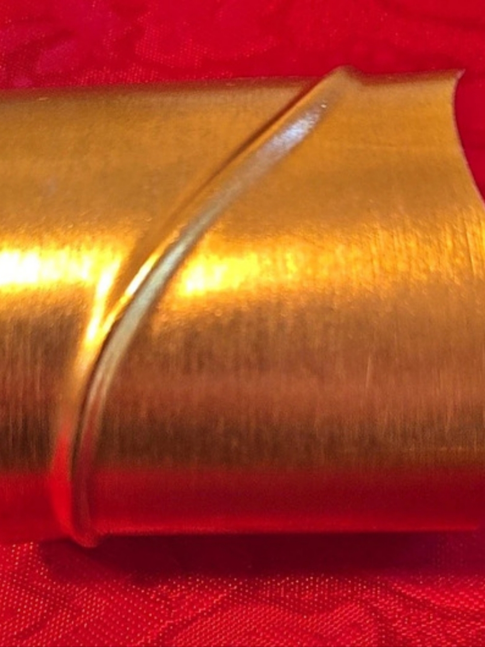 Gold-Tone Wide Cuff Bracelet